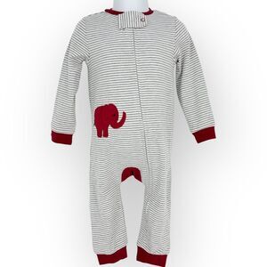 University of Alabama Crimson Tide UA BOYS ZIPPER ROMPER SLEEPER NWT